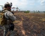 Hace un año se realizó uno de los operativos más grandes contra la deforestación, cuando se ejecutó la cuarta fase de la Operación Artemisa en el Parque Natural Tinigua, en la foto. FOTO Colprensa