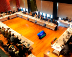 Los 36 equipos del fútbol colombiano participaron de la Asamblea Dimayor. FOTO COLPRENSA