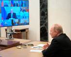 El presidente Vladimir Putin coordinó desde Moscú los ejercicios de defensa, que incluyen aspectos nucleares. FOTO Efe