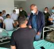 El ministro de Defensa, Iván Velásquez, visitó a los policías y civiles heridos en el atentado realizado con explosivos a la Policía. Envió un saludo de condolencias a los familiares de las personas asesinadas. FOTO<b><span class=mln_uppercase_mln> cortesía</span></b>