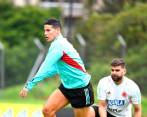 James Rodríguez estuvo en Bogotá, entrenando en la sede de la Federación Colombiana de Fútbol. FOTO CORTESIA FCF 