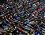 Los patios del Tránsito de Medellín están desbordados de motos, ¿cuántas hay?