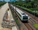 Este punto está entre Poblado y Aguacatala, cerca a la 4 Sur. La maquinaria entra por el costado opuesto. Foto: Camilo Suárez. 