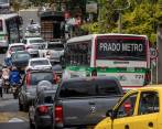 Las congestiones en el corregimiento se presentan, principalmente, en las horas pico, pero si hay algún accidente, se pueden dar a cualquier momento del día. FOTO edwin bustamante