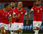 En la imagen aparecen Alexis Sánchez, Eduardo Vargas y Arturo Vidal, pilares del seleccionado austral FOTO getty
