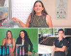 Empresarios que apostaron a la formalidad. Arriba: Ana Quintero. Abajo izquierda: Viviana Andrea Pérez y Jessika Preciado, a la derecha: Ualdibi Ruiz. FOTOS Edwin Bustamante