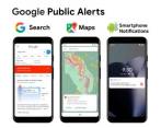 Google alerta sobre las áreas en riesgo de inundación. FOTO Cortesía 