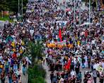 El Tribunal Administrativo de Cundinamarca había ordenado suspender las protestas un día antes de que iniciaran el 28 de abril de este año. FOTO Jaime Pérez