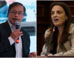 Gustavo Petro le respondió a Karen Abudinen por tildarlo de calumniador en redes sociales. FOTOS COLPRENSA