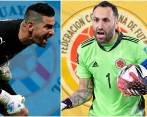 En la imagen aparecen Anthony Silva y David Ospina, ambos desde su función de porteros, son fichas clave para sus seleccionados hoy en Barranquilla. FOTO Getty