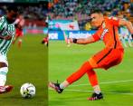 Dorlan Pabón y Aldair Quintana, figuras ante Santa Fe. En la nómina verdolaga abunda el talento, lo que ilusiona a la fanaticada a un nuevo título en la Copa Colombia. FOTOs Dimayor