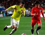 James Rodríguez tuvo un buen partido y lideró a la Tricolor ante los coreanos. FOTO: GETTY