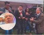 El senador Roy Barreras manifestó en la mañana de este martes que le faltan dos radioterapias en su tratamiento contra el cáncer. En la otra foto, su fiesta de cumpelaños. FOTO tomadas de twitter 