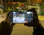Torneo del Barrio en barrio antioquia siendo transmitido por Twitch. Foto: Manuel Saldarriaga Quintero