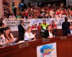 En octubre de 2022, el Concejo negó en un acalorado debate la posibilidad de EPM de vender sus acciones en Une. FOTO: JAIME PÉREZ MUNÉVAR
