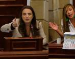 Karen Abudinen, exministra TIC, y Katherine Miranda, representante a la Cámara. FOTOS COLPRENSA