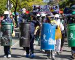 Más de 170 integrantes de la Primera Línea están presos por delitos ocurridos en el marco de las protestas. FOTO Manuel Saldarriaga