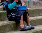 El menor indígena fallecido, antes de ser hospitalizado, se encontraba en el albergue en las afueras de la Institución Educativa Héctor Abad Gómez, en Niquitao. FOTO: EL COLOMBIANO