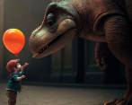 Esta imagen hace parte de una cuenta de Instagram, @the_ai_dream, que crea imágenes hechas en MidJourney sobre distintos temas. Se volvieron muy famosas las que hacen de dinosaurios y distintas profesiones.