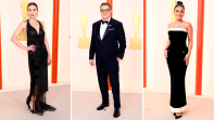 Elizabeth Olsen, el nominado Brendan Fraser y Vanessa Hudgens escogieron el negro para la gala de los Óscar. FOTOS Cortesía E! Entertainment @EOnlineLatino