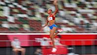 La saltadora venezolana era la favorita indiscutible en la final olímpica de salto triple que se disputó este domingo en Japón. Foto AFP