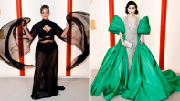La modelo Ashley Graham y la actriz china Fan Bingbing de My Fair Princess. FOTOS Efe