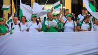 La protesta fue acompañada desde otros municipios del departamento, como Rionegro y El Retiro. Foto: MANUEL SALDARRIAGA QUINTERO.