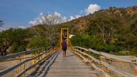 El acceso al corregimiento es justo antes de cruzar el puente que da la bienvenida a Santa Fé de Antioquia FOTO CARLOS VELÁSQUEZ