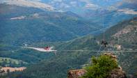 Desde esta red en el aire los visitantes pueden disfrutar de las impresionante vista de esa zona francesa. Foto: Getty