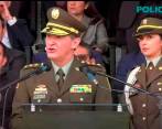 El general Salamanca el día de su posesión como director general de la Policía. FOTO: Cortesía. 