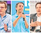 De izquierda a derecha: Alejandro Arias, Daniel Quintero y Gabriel Jaime Rico. Foto: Archivo.