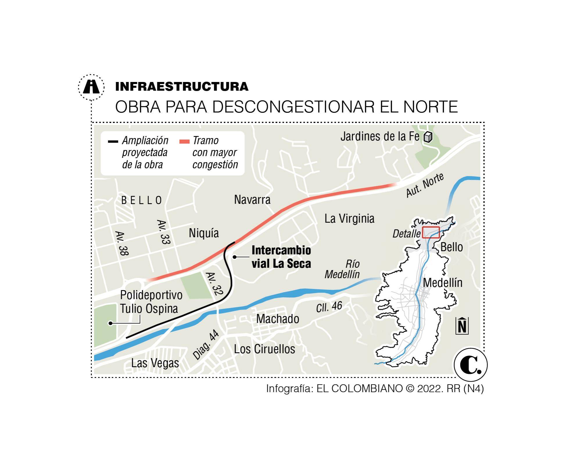 Glorieta de Niquía no aguanta más el paso de 65.000 carros diarios