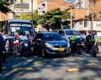 Durante la semana se aplicaron 925 comparendos por incumplir el pico y placa. Foto: Julio César Herrera. 