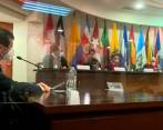 Carlos Baraona (lado izquierdo) en audiencia de la Corte IDH. FOTO: Tomada de la audiencia del tribunal. 