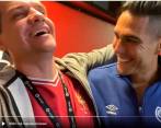 Este es el momento en el que Jero Freixas y su encuentro con Radamel Falcao García. FOTO: CAPTURA DE VIDEO