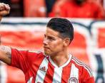 James Rodríguez es de nuevo baja para Olympiacos, aunque el club no ha oficializado el tiempo en que estará por fuera de las canchas. FOTO EFE