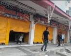 La granada fue lanzada por dos hombres que se movilizaban en motocileta. FOTO CORTESÍA 