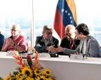 La mesa de diálogos entre el gobierno colombiano y la guerrilla del ELN se reiniciaron oficialmente el pasado lunes en Caracas, Venezuela. FOTO CORTESÍA