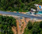 La vía Primavera - Santa Bárbara - La Pintada es uno de los ejes más importantes entre Medellín y el Suroeste antioqueño. FOTO: CAMILO SUÁREZ ECHEVERRY