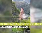 Emergencia por derrumbe en San Antonio de Prado