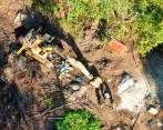 Para operar la mina ya habían sido talados unos 3.000 árboles de la zona. FOTO: CORTESÍA EJÉRCITO NACIONAL 