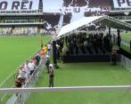 Comenzó el velorio de Pelé en el estadio del Santos