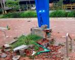 Con el vandalismo se han afectado 11 estaciones del sistema EnCicla. FOTO CORTESÍA
