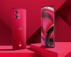 Este es el edge 30 fusion de Motorola en color Viva Magenta. FOTO Cortesía 