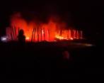 Los Ungumas de los Wiwa fueron incinerados en plena noche del 24 de diciembre. Foto: Cortesía.