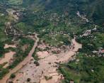 Inundaciones en el corregimiento de El Caney afectaron a 70 familias de Santa Rosa de Osos. Foto: Dagran. 