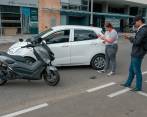 La medida que rige desde ayer obliga a conciliar en caso de choques “solo latas”. FOTO: CORTESÍA SECRETARÍA DE MOVILIDAD