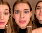 El video de la joven se popularizó en TikTok. FOTOS CAPTURA DE PANTALLA 