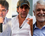 Alejandro Gaviria, Alejandro Char y Enrique Peñalosa. FOTOS EL COLOMBIANO y COLPRENSA