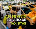 Así se vivió el paro de taxistas